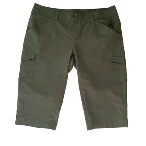 Columbia Olive Green Knee Length Omni-Shade Hiking Pants - Size 14